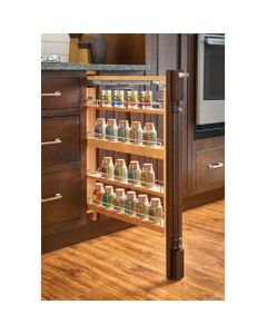 6'' Wide Base Filler Pullout Organizer with Blumotion Soft-Close