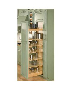 14"x43-1/4'' to 51-13/16" Wood Pantry Cabinet Pullout
