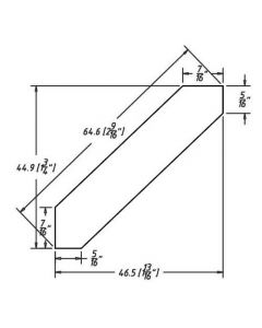 Croydon White Shaker 96" Long Angle Crown Molding RTA