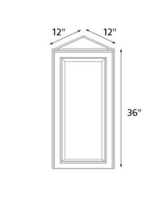Sedona White 17''x36'' Angle Wall Cabinet RTA