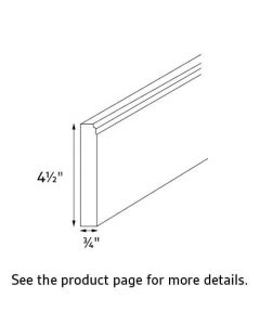 Essence White Shaker 96" Long Furniture Base Molding RTA