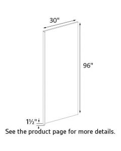 Traditional White 96"x30" Refrigerator End Panel with 1-1/2" Return RTA