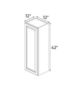 Imperial White 12''x42'' Wall Cabinet RTA