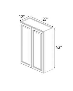 Blanched Almond 27''x42'' Wall Cabinet RTA