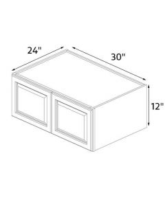 Sedona White 30''x12'' Wall Refrigerator Cabinet AC