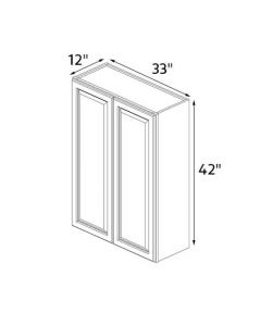 Imperial White 33''x42'' Wall Cabinet RTA