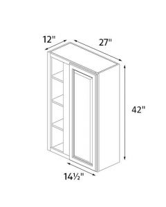 Sedona Silver 27''x42'' Wall Blind Corner Cabinet AC