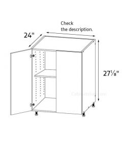 Sorrento Almond 36" Wide Double Door Desk Base Cabinet AC