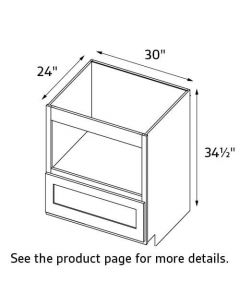 Mustard Shaker 30" Wide Base Microwave Cabinet RTA
