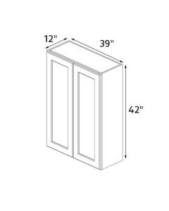 Chester White 39''x42'' Wall Cabinet RTA
