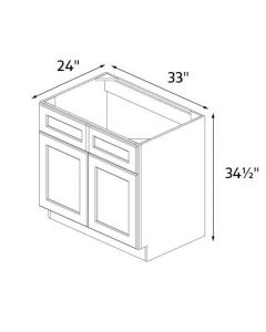 Chester Grey 33" Wide Sink Base Cabinet RTA