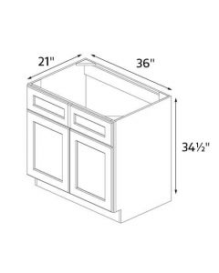 Chester Slate Grey 36'' Wide Vanity Base Cabinet AC