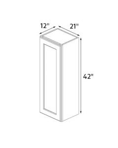 Oyster White Shaker 21''x42'' Wall Cabinet RTA