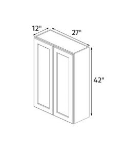 Oyster White Shaker 27''x42'' Wall Cabinet RTA