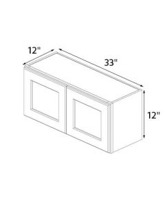 Roasted Brown Shaker 33''x12'' Wall Bridge Cabinet AC