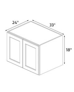 Essence White Shaker 33''x18'' Wall Refrigerator Cabinet AC