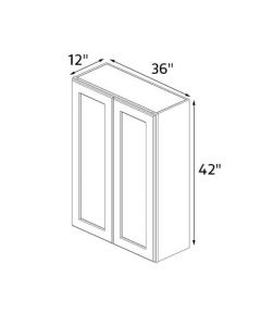 Deep Brown Shaker 36''x42'' Wall Cabinet AC