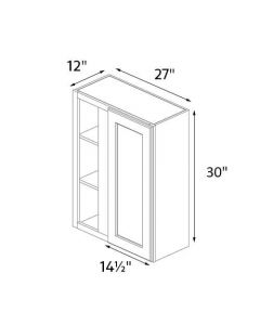 Mink Shaker 27''x30'' Wall Blind Corner Cabinet RTA