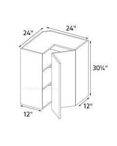 Sorrento Latte 24''x30-1/4'' Wall Easy Reach Corner Cabinet AC