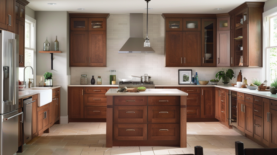 Contemporary Elegance with Shaker Cabinet Hardware