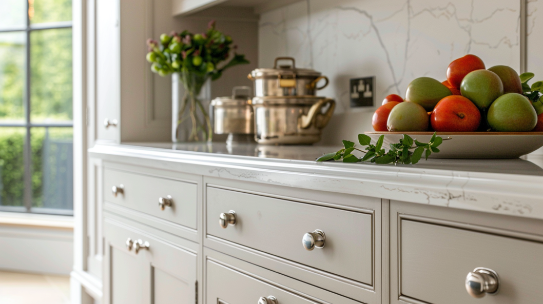 Simple Elegance with Classic Metal Knobs