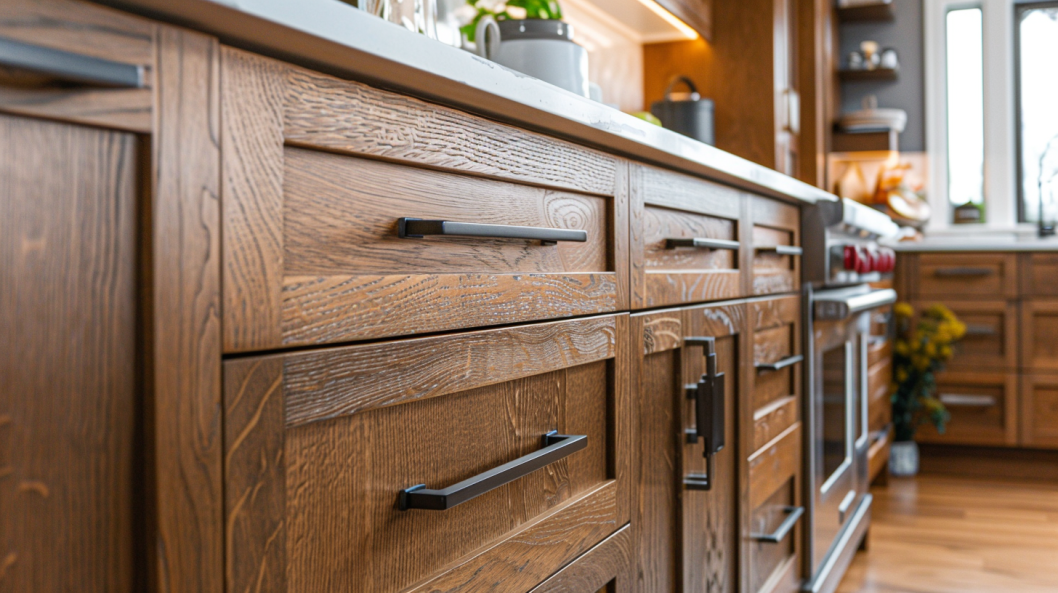 Sleek Design with Flat Bar Pulls