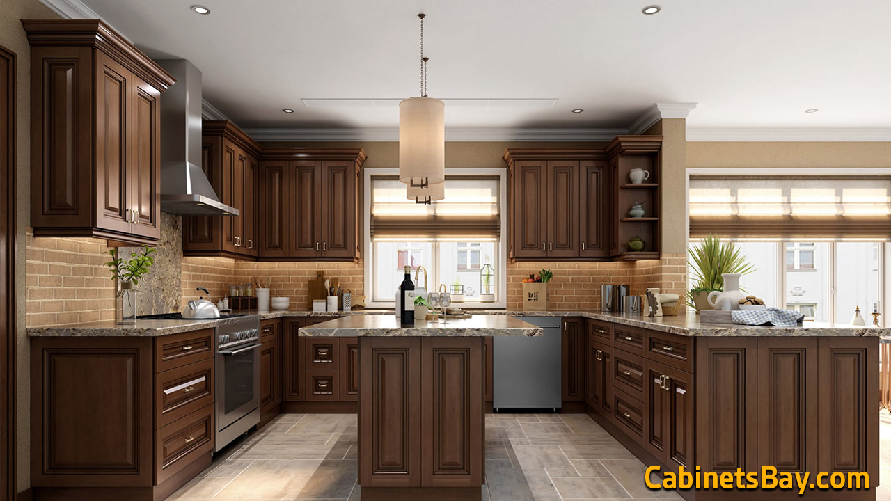 Twilight Brown Pre-Assembled Cabinets