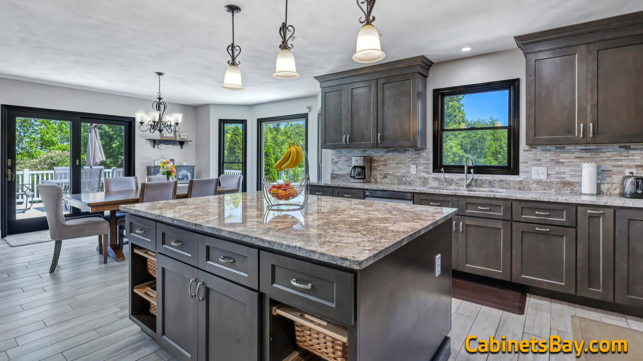 Chester Slate Grey Cabinets for kitchen island